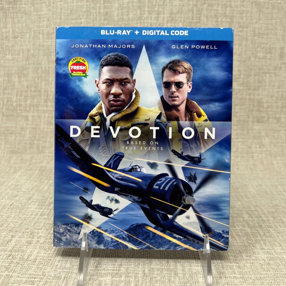 Devotion Blu-ray Jonathan Majors Glen Powell War Drama Movie 2022